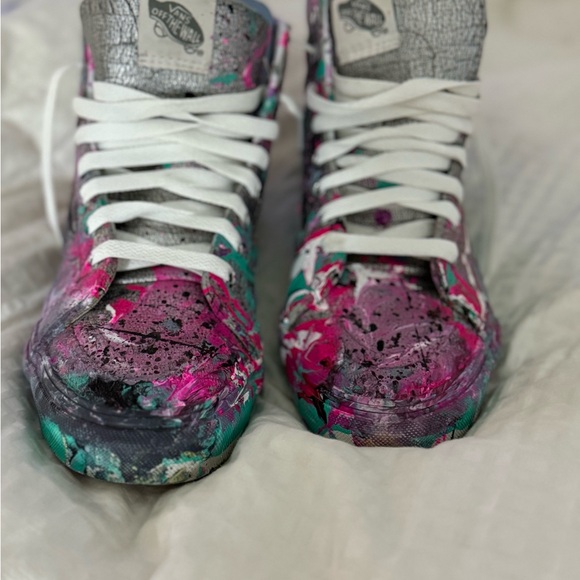 Vans Shoes - Hand-painted Woman’s High-Top VANS 7.5